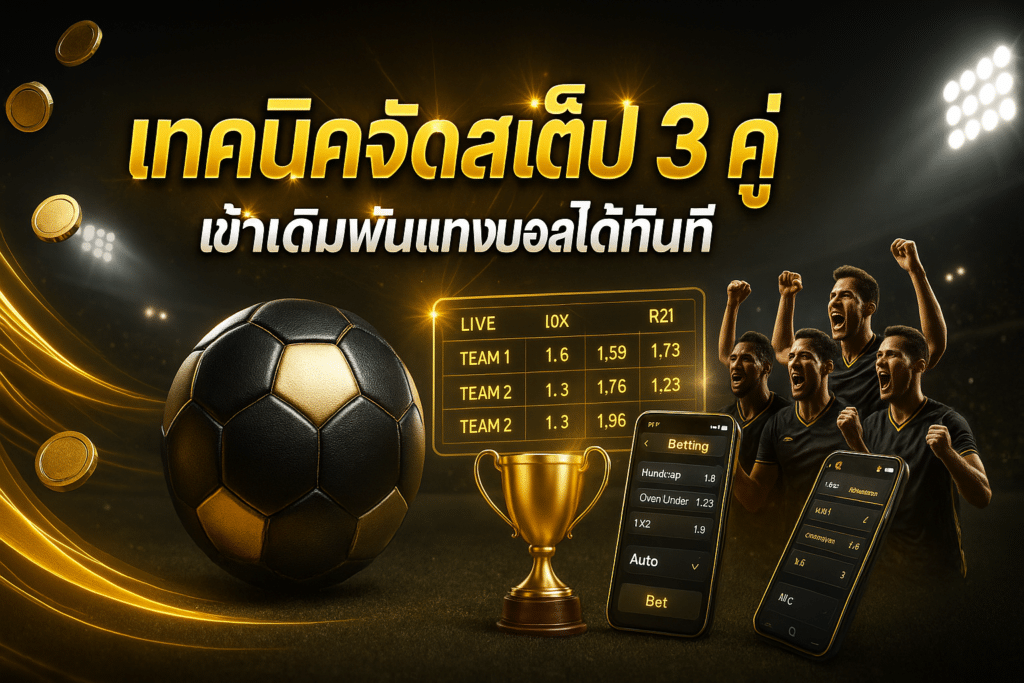เทคนิคจัดสเต็ป 3 คู่